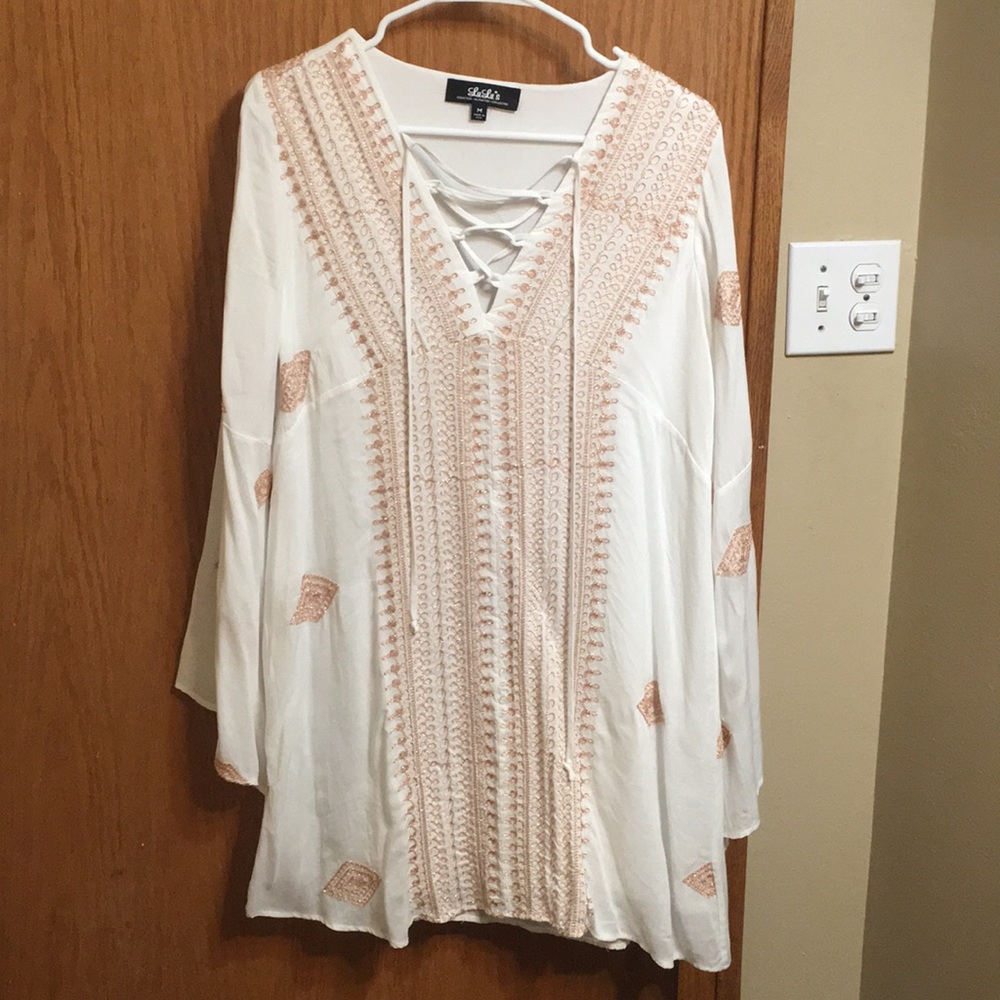 White LuLu’s swing dress